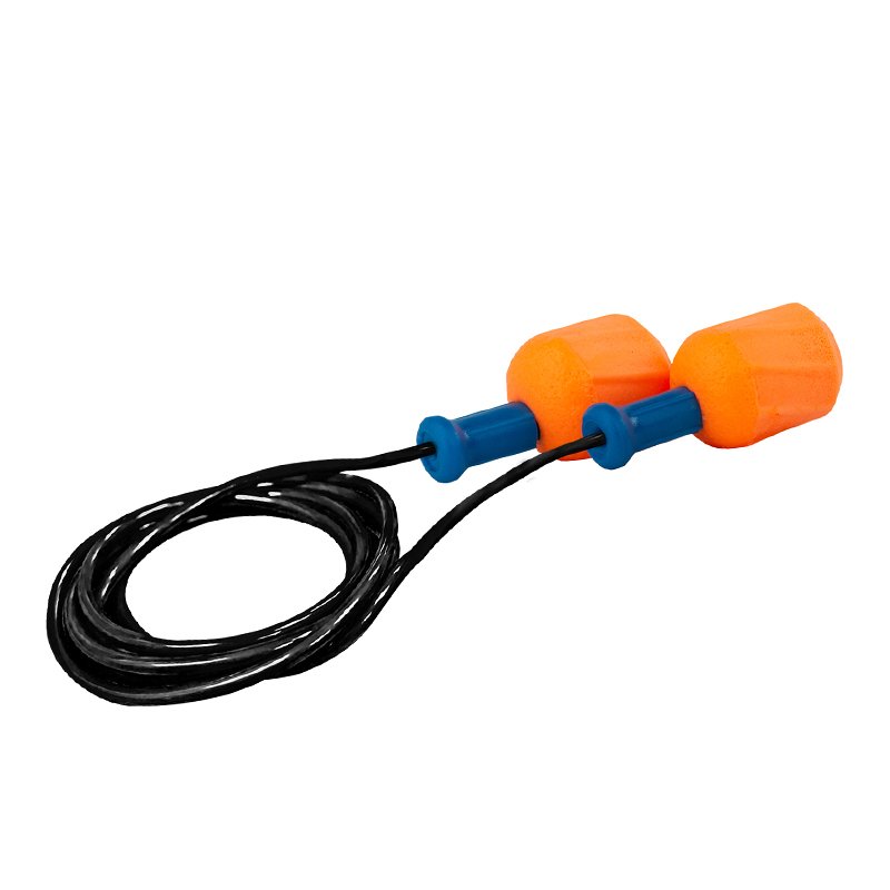 ANSI Ce Certificated Mushroom Silicone Ear Plugs Cord Hearing Protective Noise Reduction Earplugs Eye Protection Safety Feature