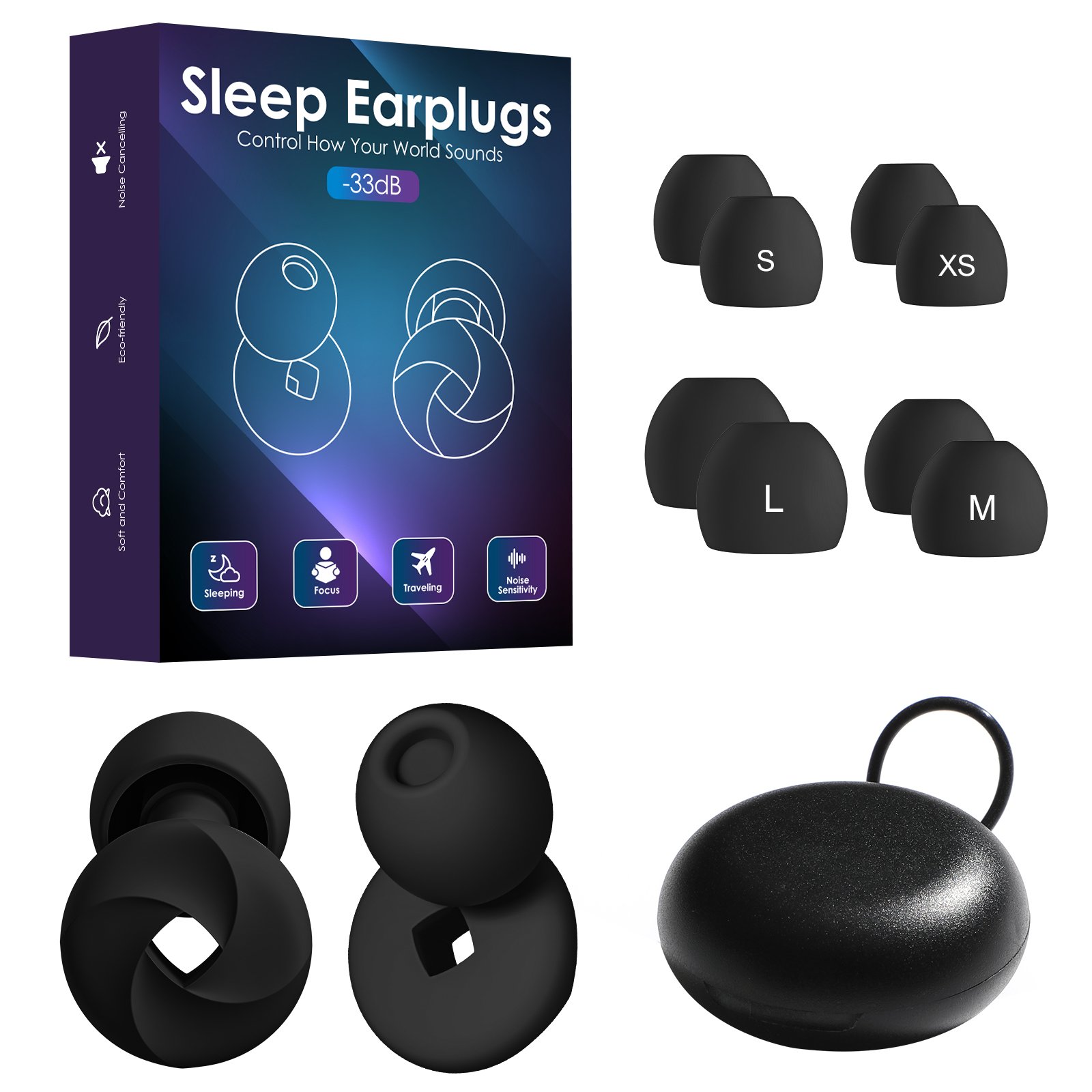 Hearing Protection Ear Protection Shooting Pressure Reliever Oordopjes Ear Plugs For Sleep noise reduction silicone
