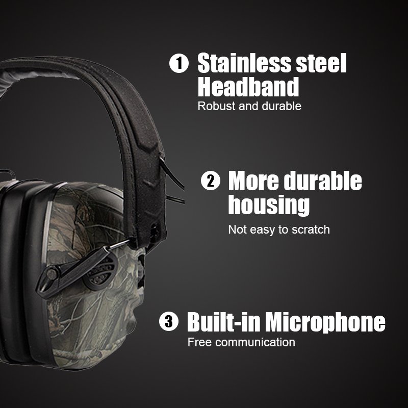 Hot Selling Electronic Tactical Earmuff Noise Reduction Shooting Headphone with High Hearing Protection