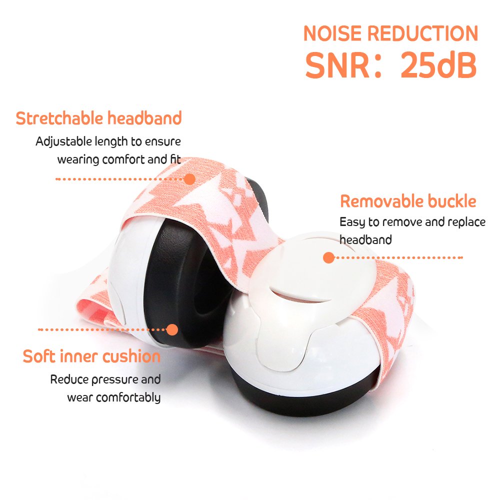 New Design Soundproof Comfortable Hearing Protection Ear muffs for Babies and Toddlers