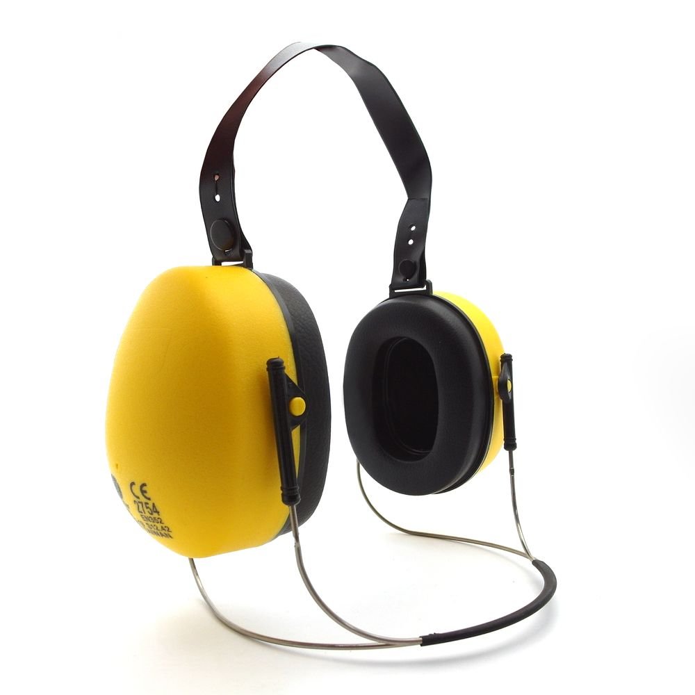 Behind neck earmuff CE ANSI approved for hearing protection