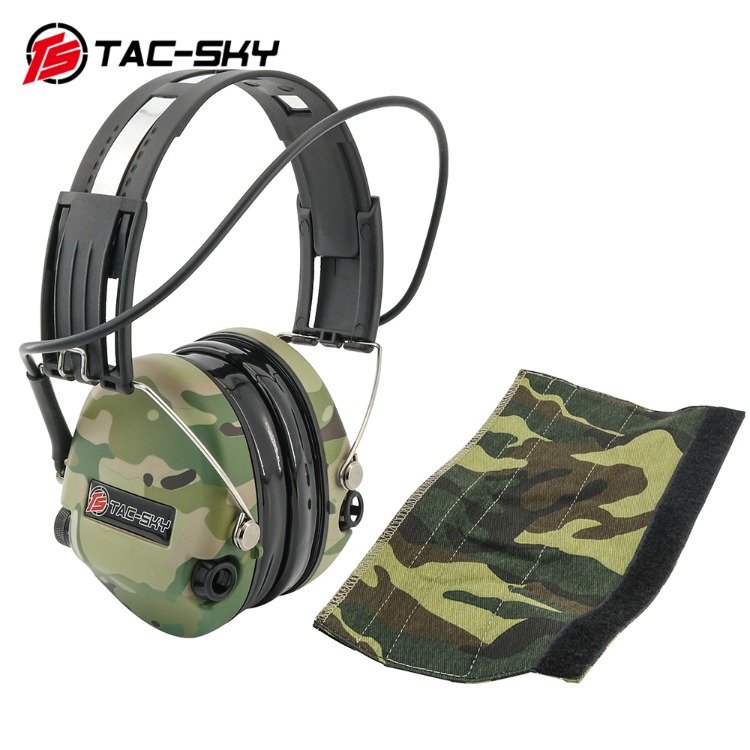 TS TAC-SKY Tactical Sordin Ipsc Silicone Electronic Ear muffs Shooting Ear Protection Sordin Headset MC