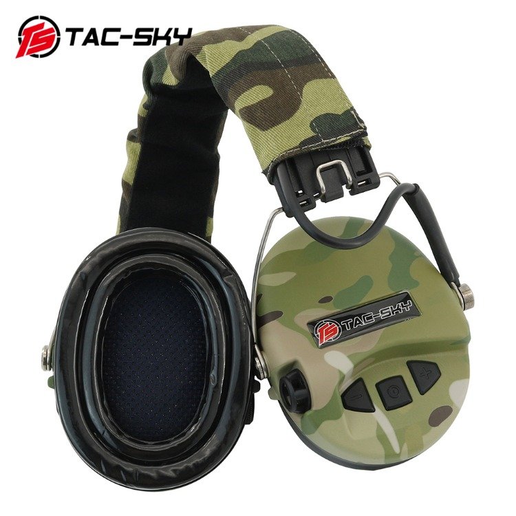 TS TAC-SKY Tactical Sordin Ipsc Silicone Electronic Ear muffs Shooting Ear Protection Sordin Headset MC