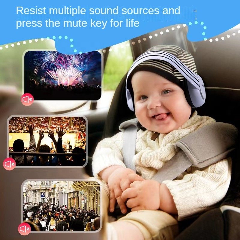 Anti-noise Soundproof Hearing Protection Earmuff Sleeping Ear Muff For Babies