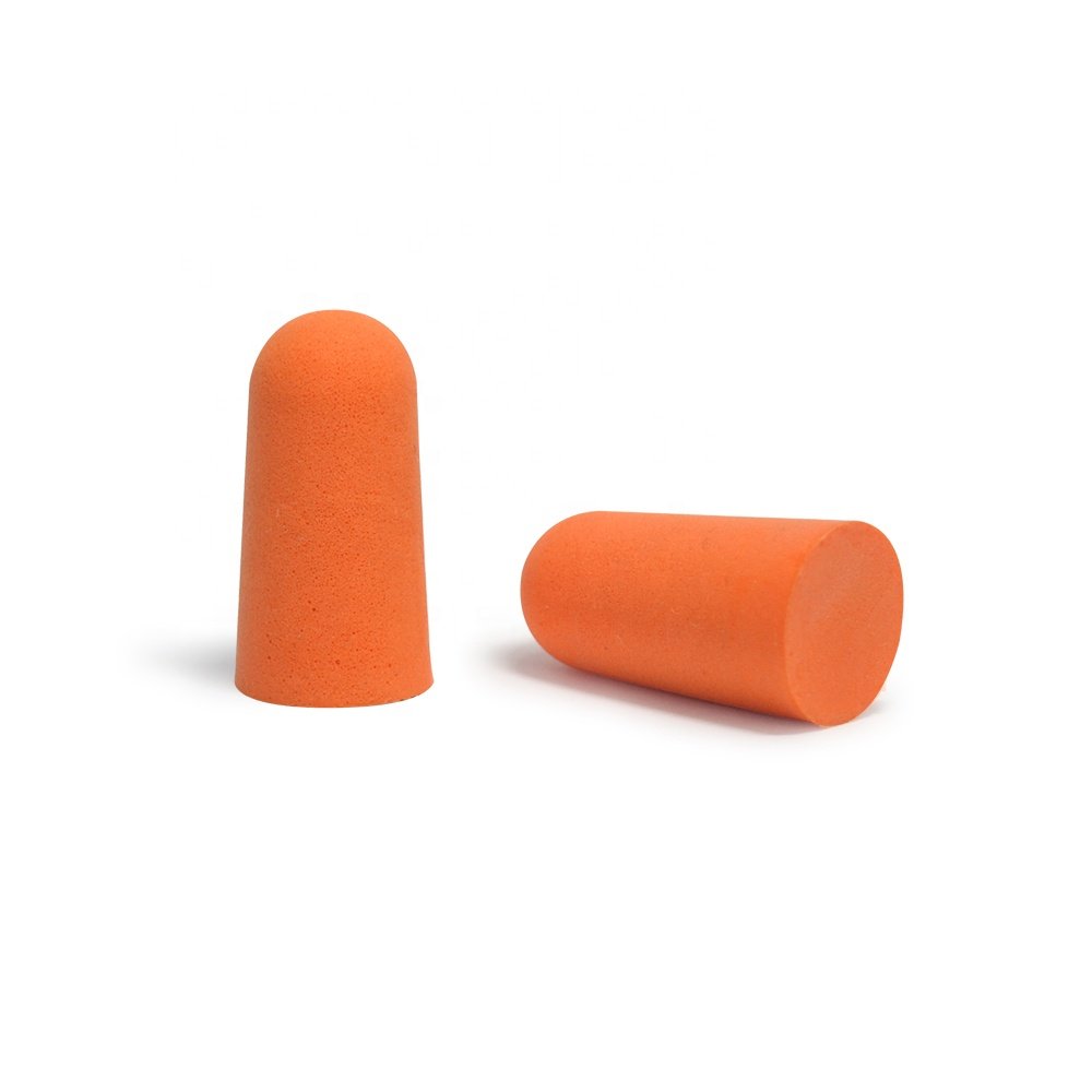 Bullet Shaped PU Earplugs Noise Reduction Slow Rebound Feature No Line Hearing Protection Product