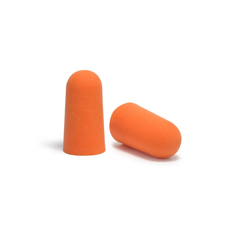Bullet Shaped PU Earplugs Noise Reduction Slow Rebound Feature No Line Hearing Protection Product
