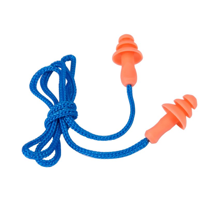 Economical Christmas Tree Type Sleeping Shooting Insulation Noise Reduction Nylon or PVC Corded Safety TPR Earplugs