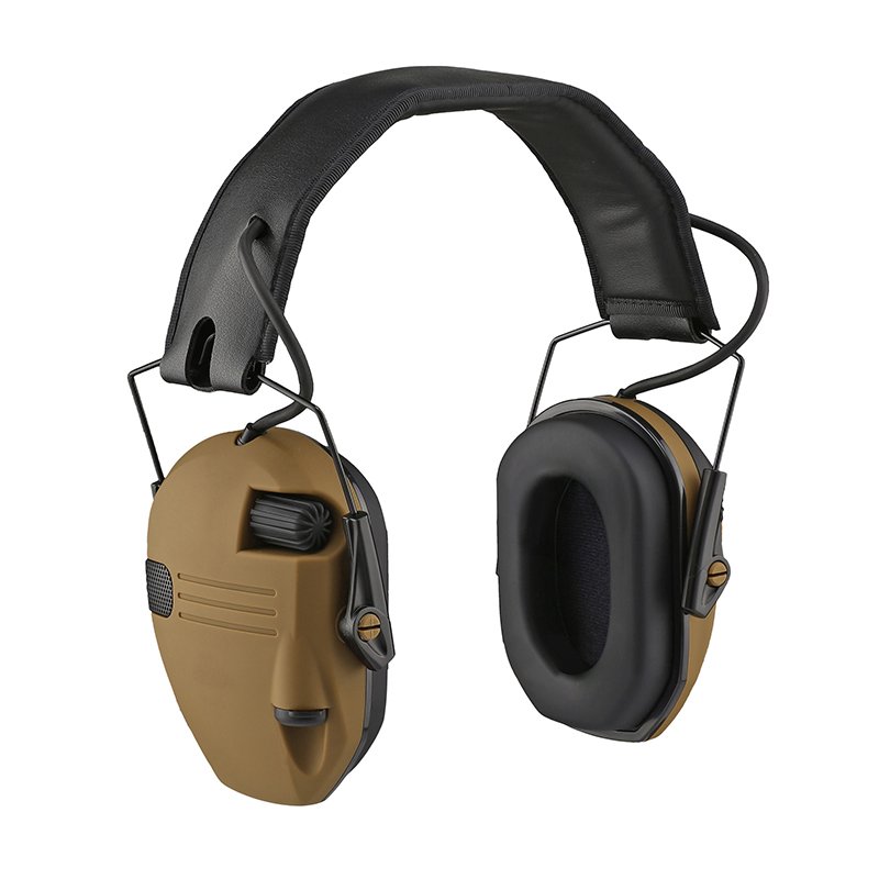 Lightweight Shooting Hunting Range Electronic Slim Low Profile Hearing Protection Slim Electronic Quad Earmuff