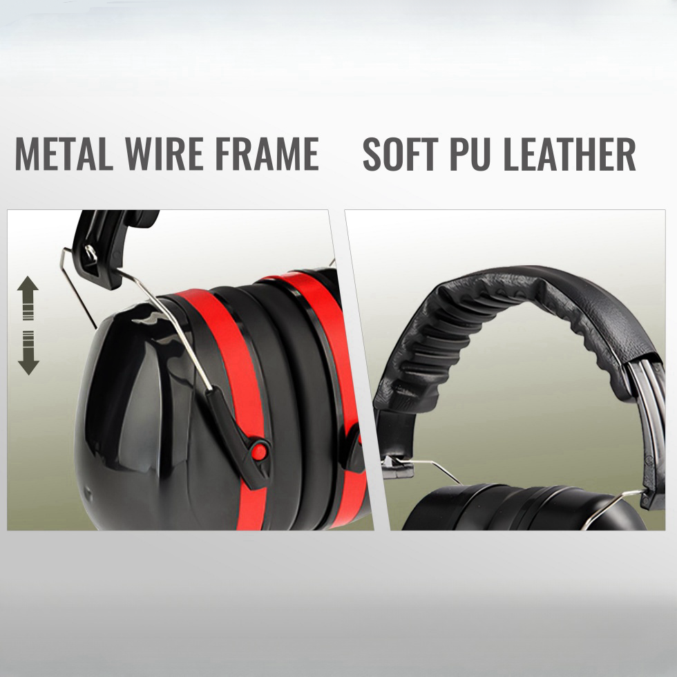 Foldable Noise Cancelling Hearing Protection Abs Material Soundproof Sleeping Electronic Shooting Ear Muffs Passive Earmuff
