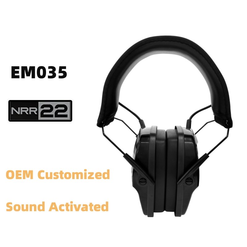 ZH EM035 Electronic Noise-Cancelling Headphones Ear Protection Earmuffs Communication Headset with Bluetooth