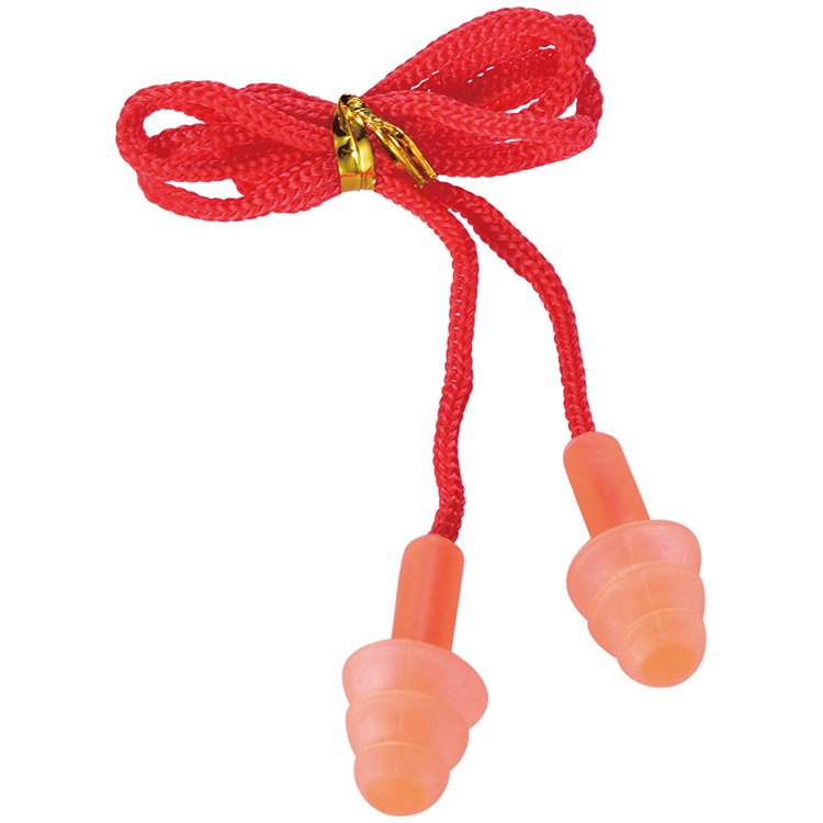 High Quality Reusable Cotton Corded Earplugs Silicone Ear plug hearing protection silicone loop ear plugs for noise reduction