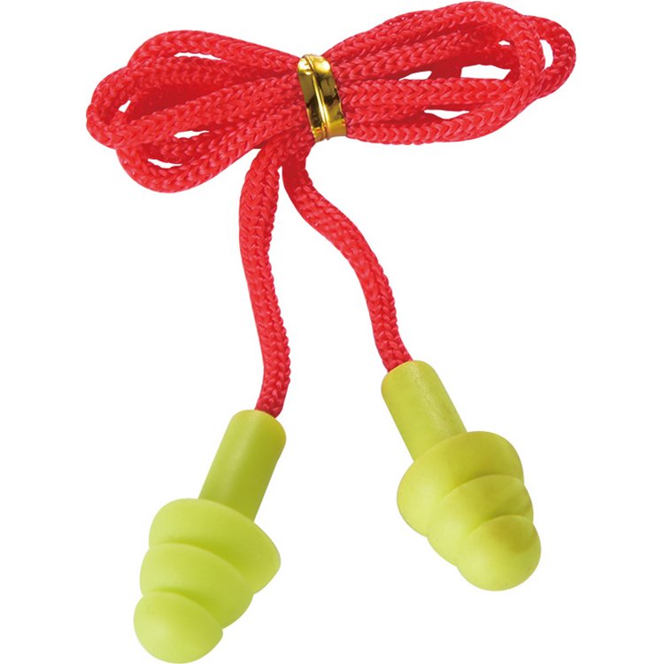 High Quality Reusable Cotton Corded Earplugs Silicone Ear plug hearing protection silicone loop ear plugs for noise reduction