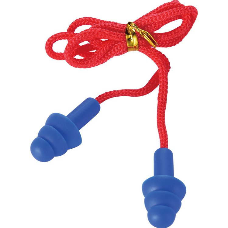 High Quality Reusable Cotton Corded Earplugs Silicone Ear plug hearing protection silicone loop ear plugs for noise reduction
