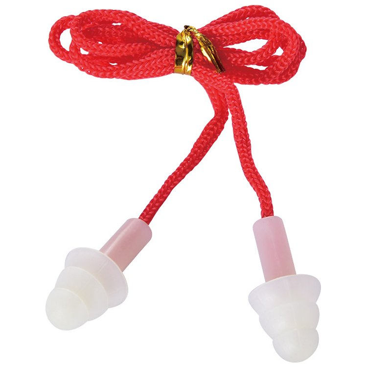 High Quality Reusable Cotton Corded Earplugs Silicone Ear plug hearing protection silicone loop ear plugs for noise reduction