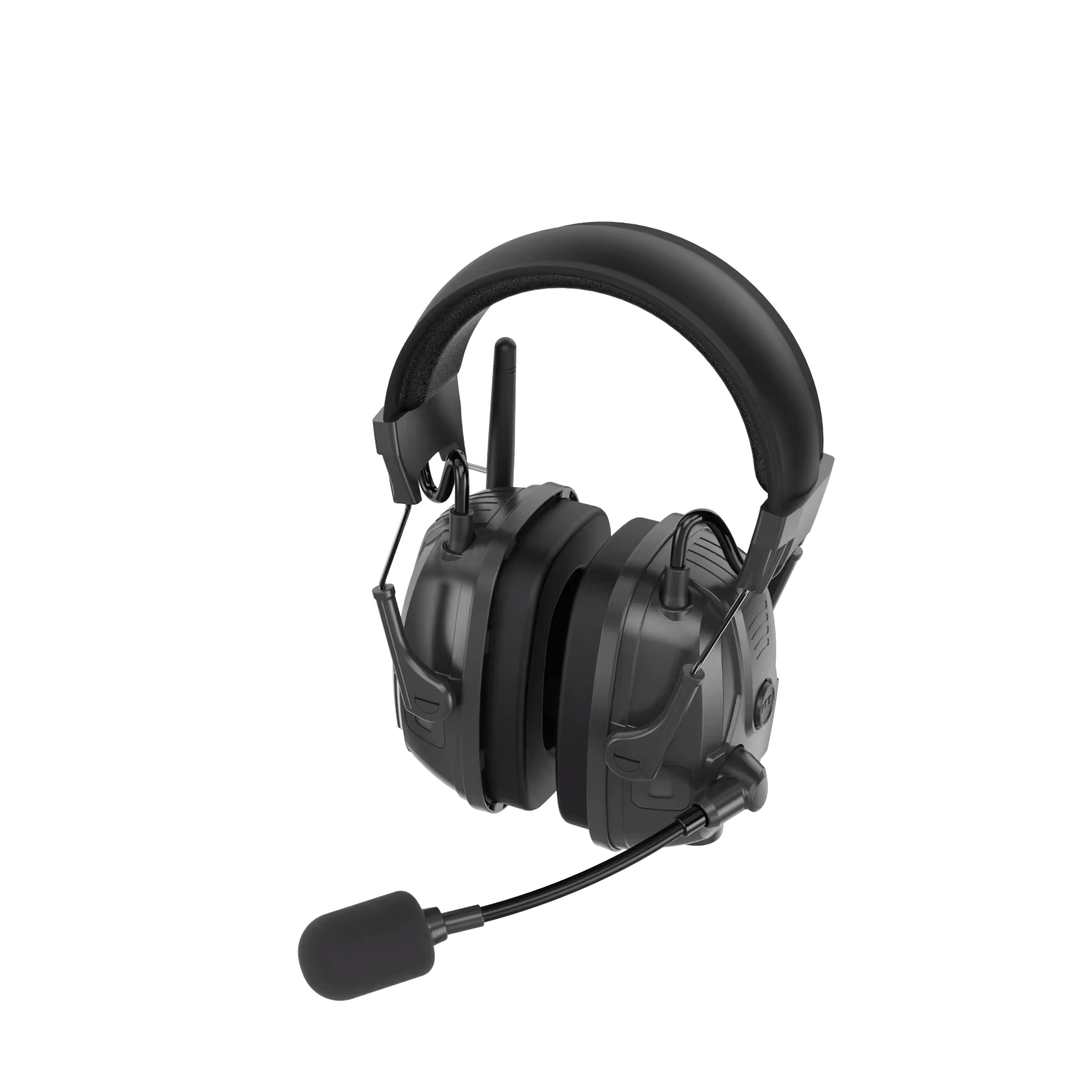 RONGXIANG CE EN352 NRR25dB Type-C Full Duplex Rechargeable Hearing Protection Mining Safety Earmuff FDM-10