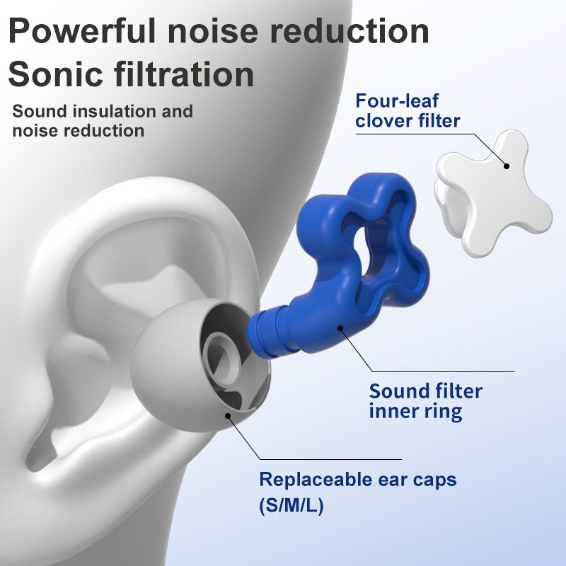 Reusable Electroplated Color Silicone Earplugs Sleep Noise Cancelling Hearing Protection Insulated Reusable Earplugs Accessories