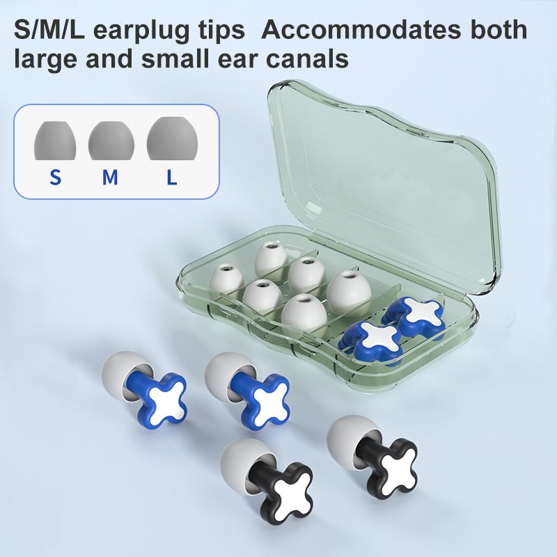 Reusable Electroplated Color Silicone Earplugs Sleep Noise Cancelling Hearing Protection Insulated Reusable Earplugs Accessories