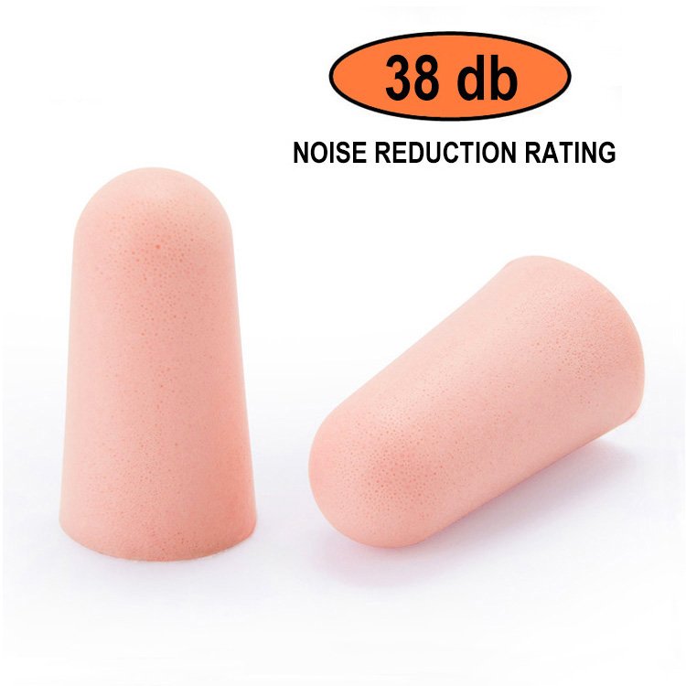 Ultra Soft 60 Pairs Disposable Ear Plugs 38dB Foam Earplugs for Sleeping