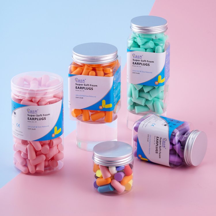Ultra Soft 60 Pairs Disposable Ear Plugs 38dB Foam Earplugs for Sleeping