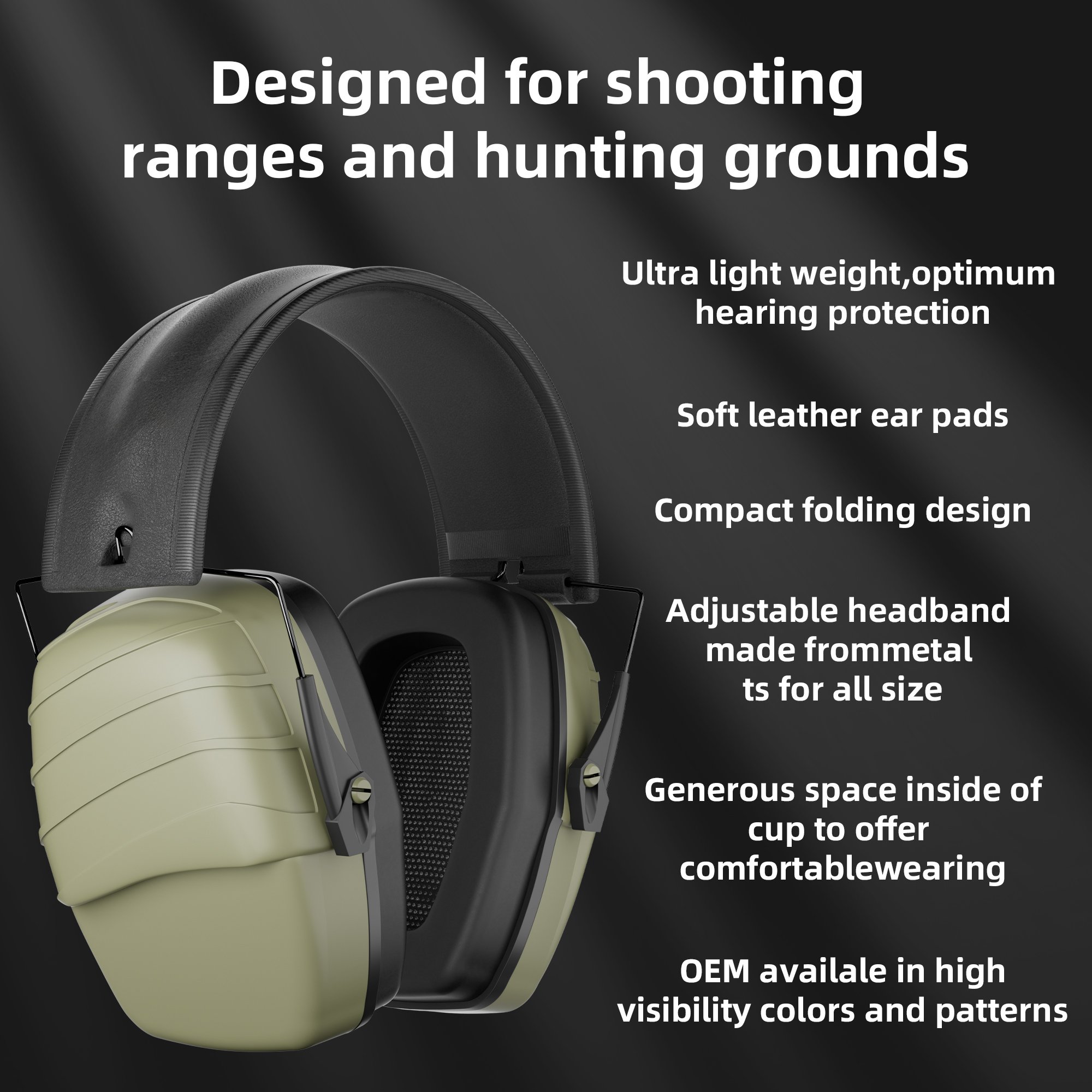 OEM GS550 Noise-Cancelling Headphones Hearing Protection for Workers and Musicians
