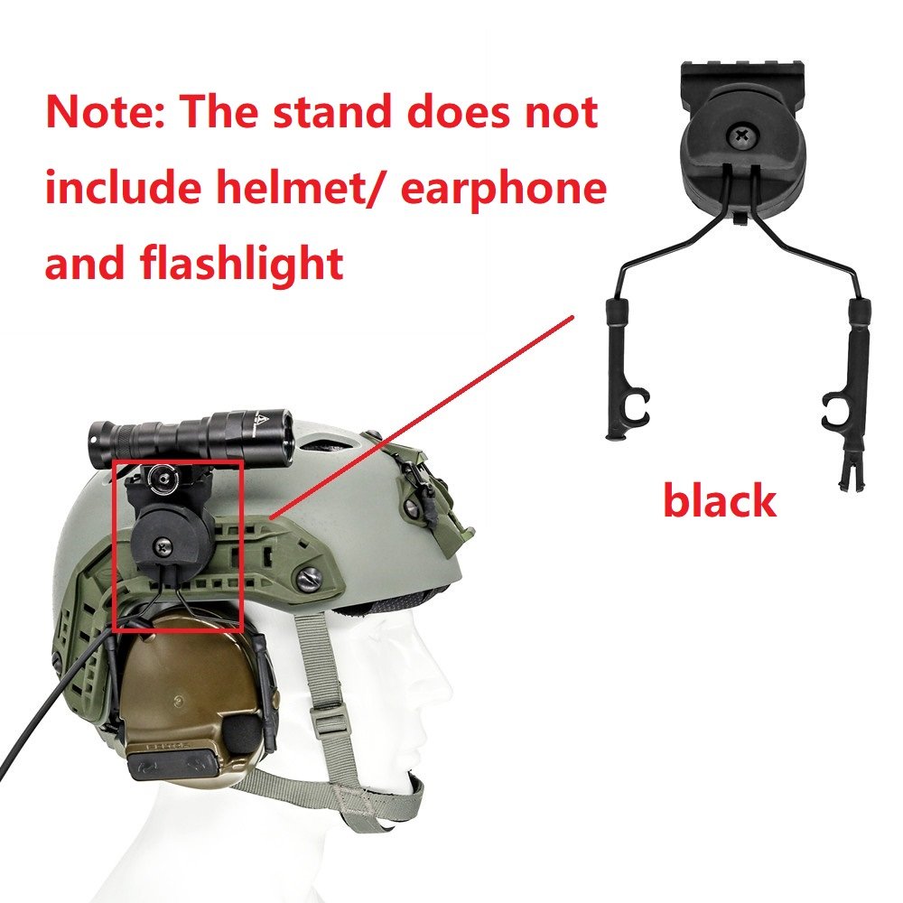 TS TAC-SKY Tactical Helmet Rail Adapter Tactical Flashlight Mounting Kit for Tactical Shooting M300 M600 Tactical Flashlight