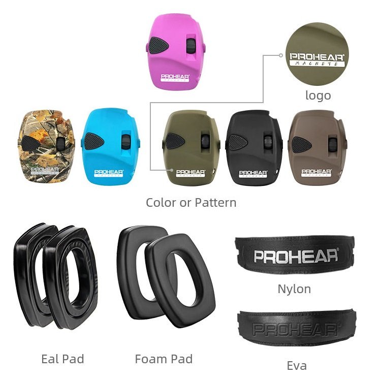 Electronic Tactical Ear Protection Shooting Headphone Cleaning & Grooming Product-Hearing Earmuff