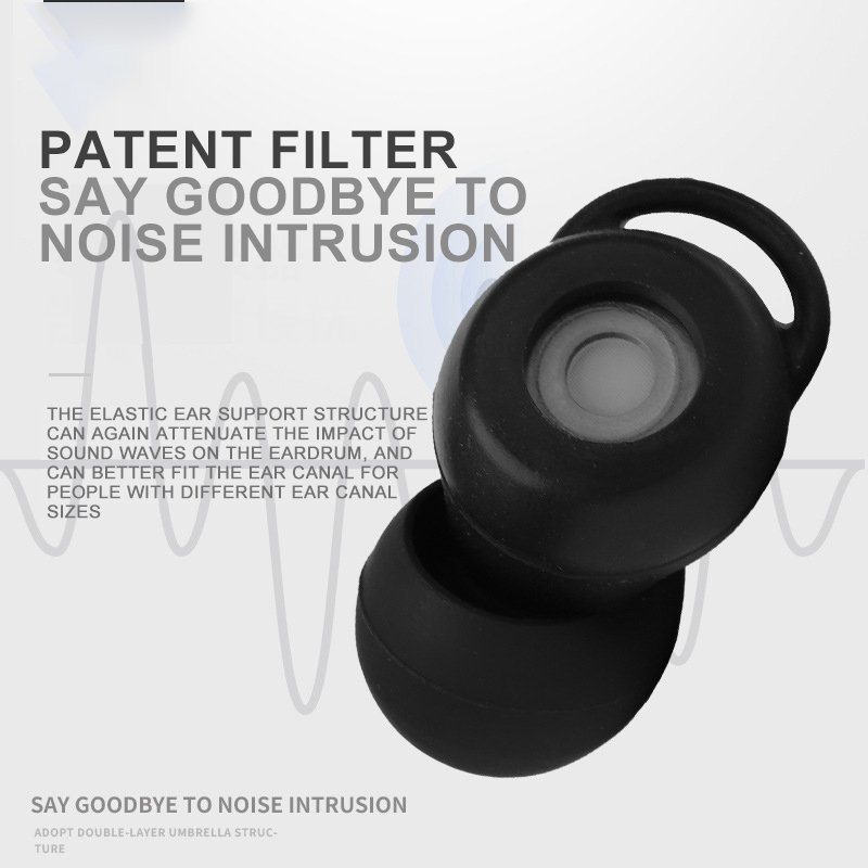 Custom Soft High Fidelity Noise Reduction Reusable Earplugs for Concerts Focus Travel Work