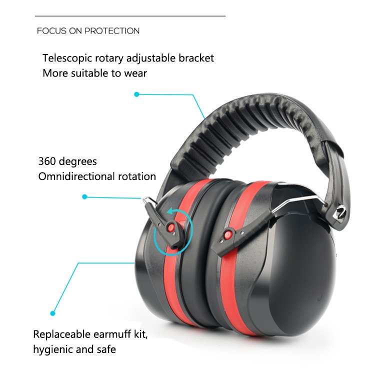 Ear Protection Noise Cancelling Safety Soundproof Ear Muff Shooting Folding Aviation Earmuff