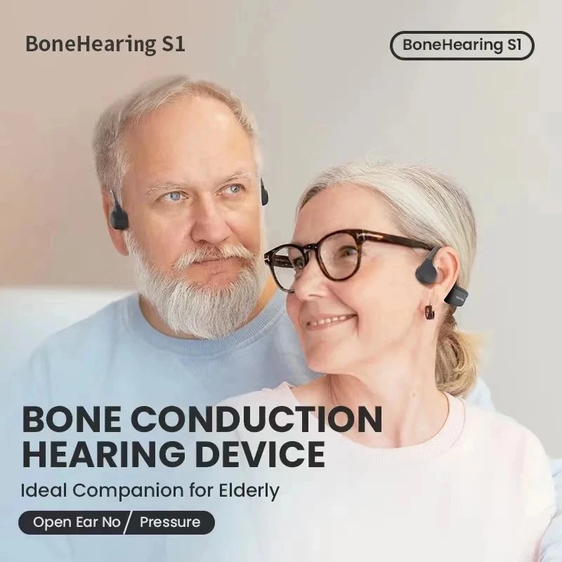Bone Conduction Noise Reduction Hearing Aids IPX5 Waterproof Earphones