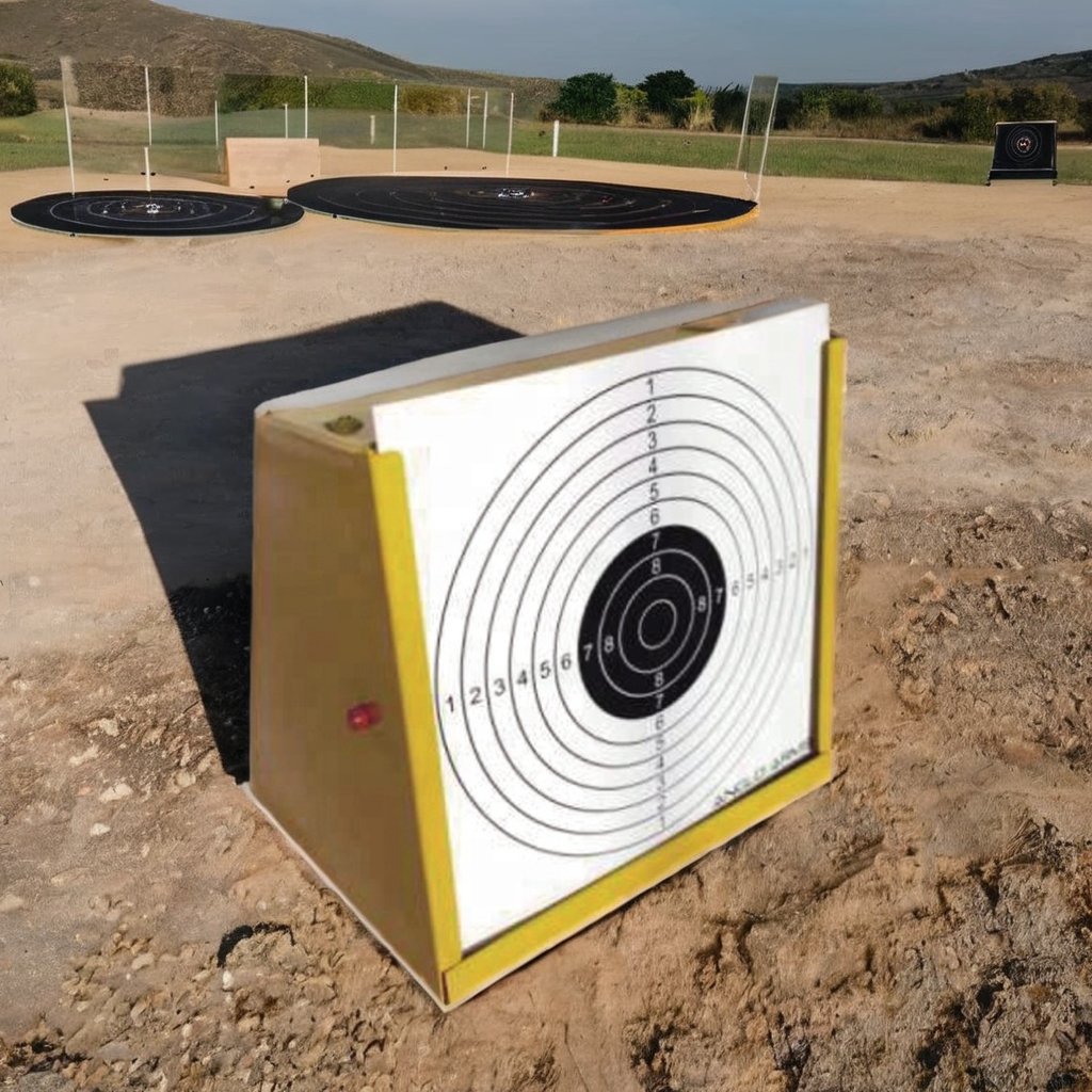 20-Paper Target Spinner Pellet Trap with Accessory for Shooting Practice or Recreation