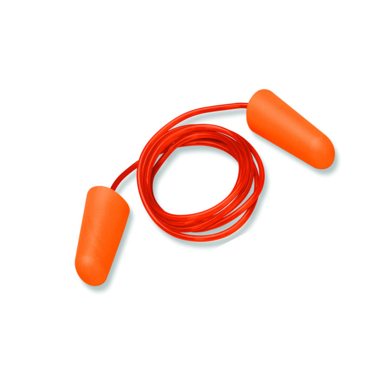 Best Price disposable ear plugs with cord, orange, NRR 32dB, easy insertion and removal earplugs noise reduction from Vietnam