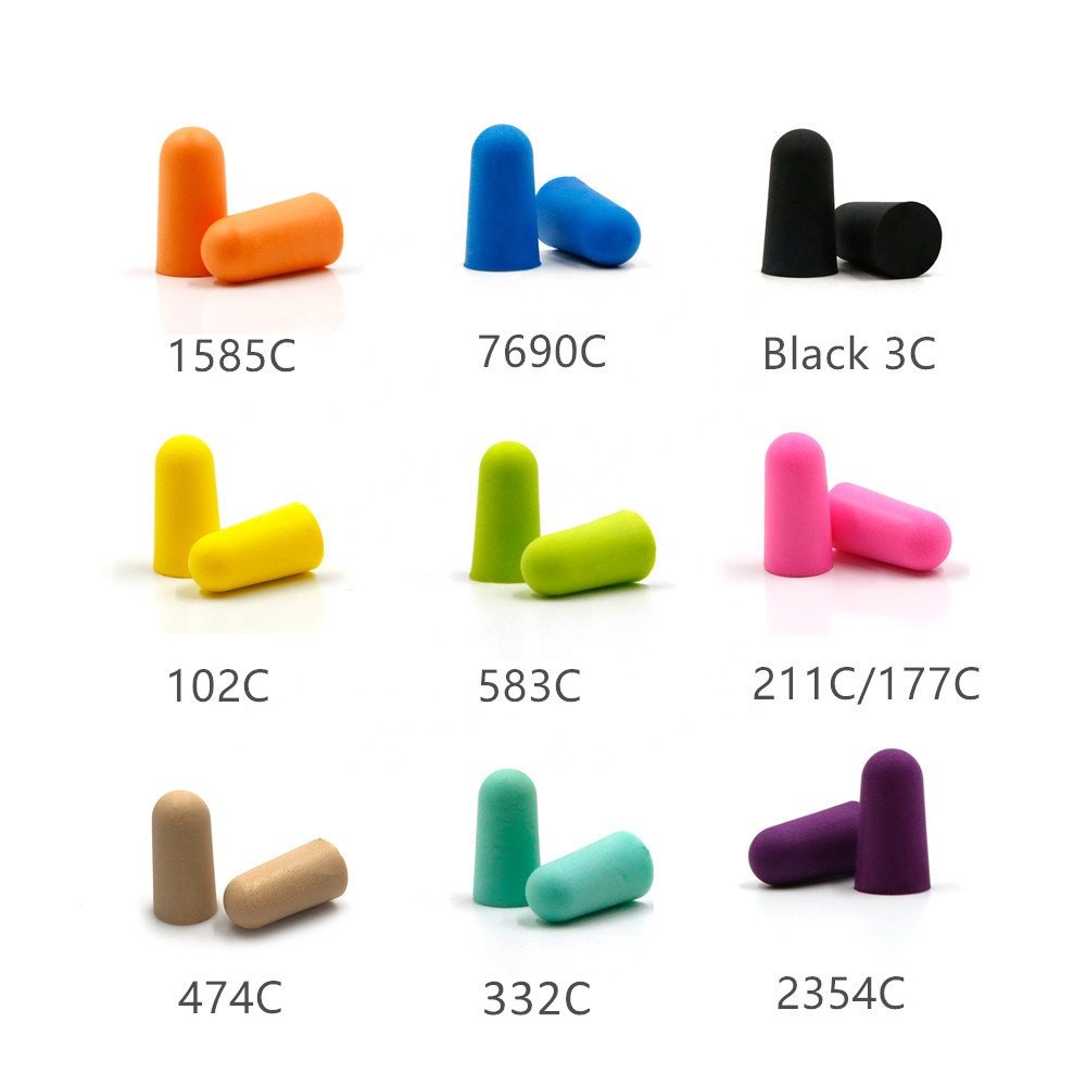 10 Pairs Soft Foam Earplugs Ear plugs Noise Cancelling for sleeping Side Sleepers Custom Paper Tube