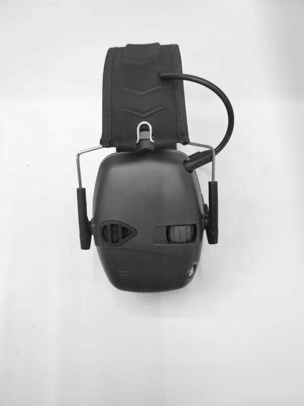 Foldable Hunting Helmet Headset Silicone Earmuff Version Noise Reduction Pickup Earphone Headset