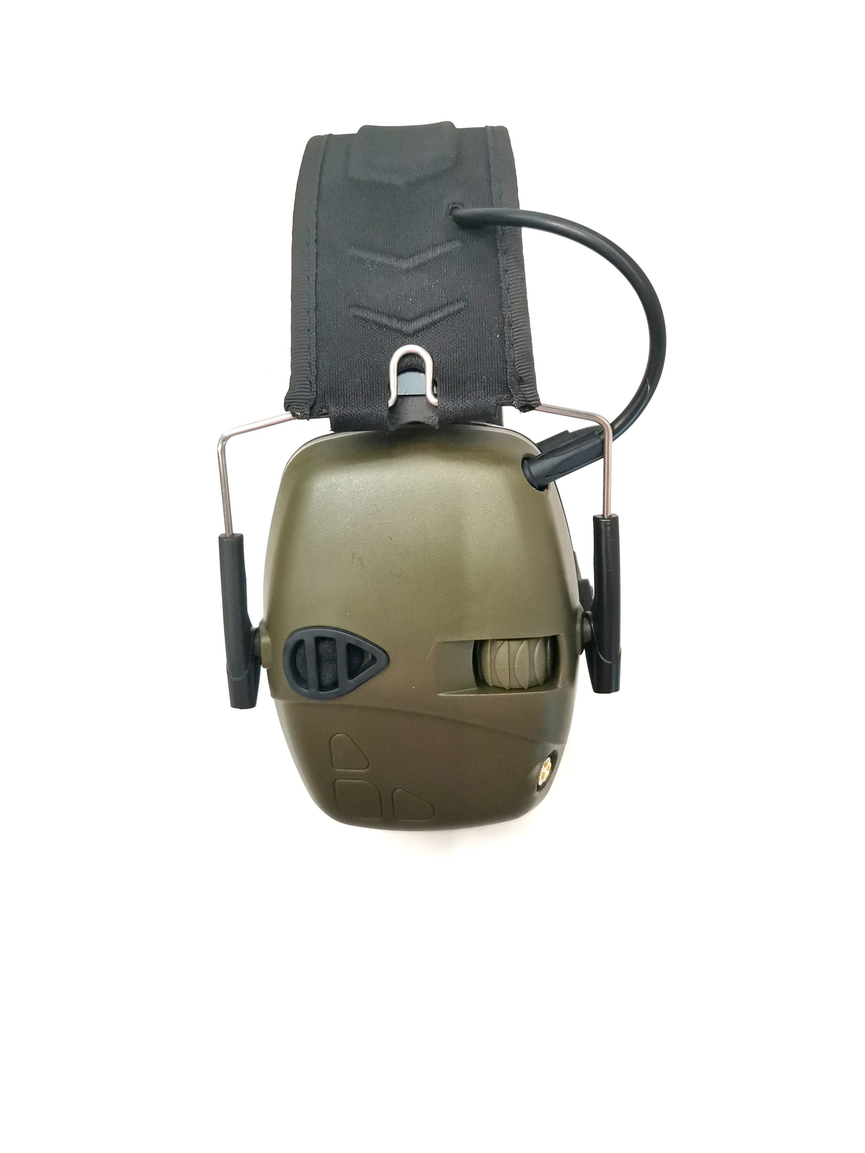 Foldable Hunting Helmet Headset Silicone Earmuff Version Noise Reduction Pickup Earphone Headset
