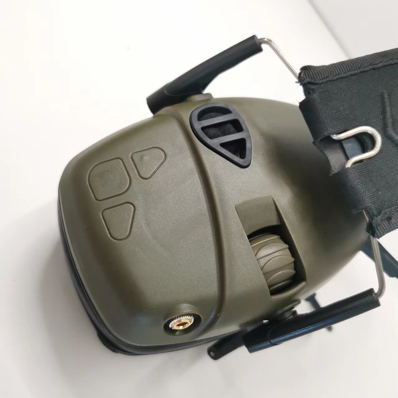 Foldable Hunting Helmet Headset Silicone Earmuff Version Noise Reduction Pickup Earphone Headset