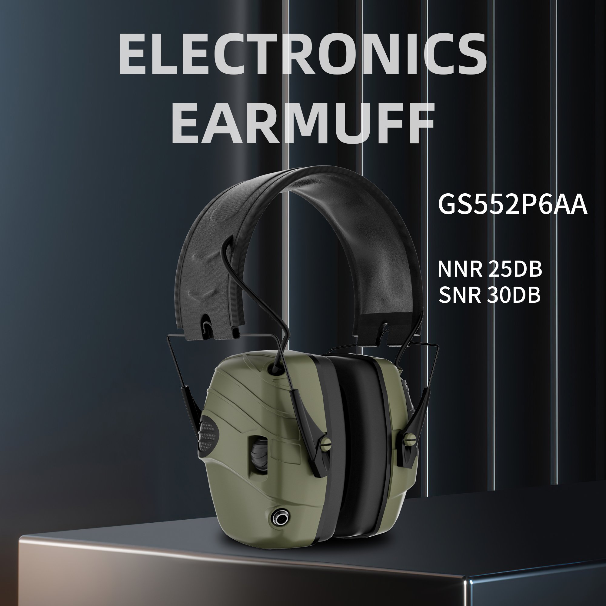 Oem Customized Outdoor Shooting Hearing Protection Noise Reduction Ear Muffs Soundproof Protectors Electronic Earmuffs