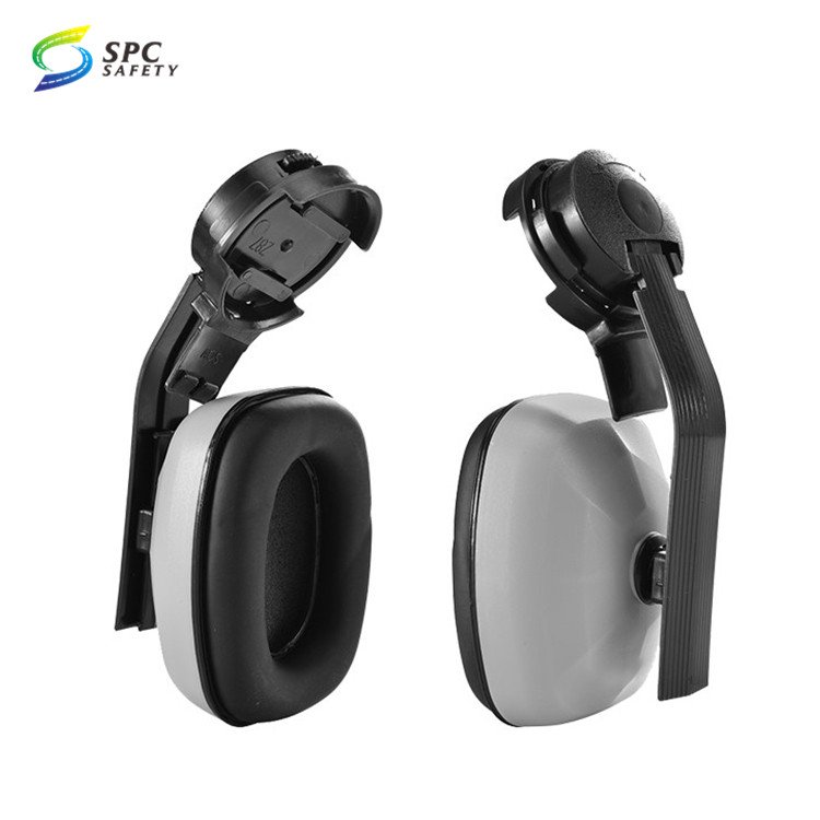 Cheap model reusable anti noise canceling detachable hearing protection helmet mounted ear muffs defenders soundproof earmuffs