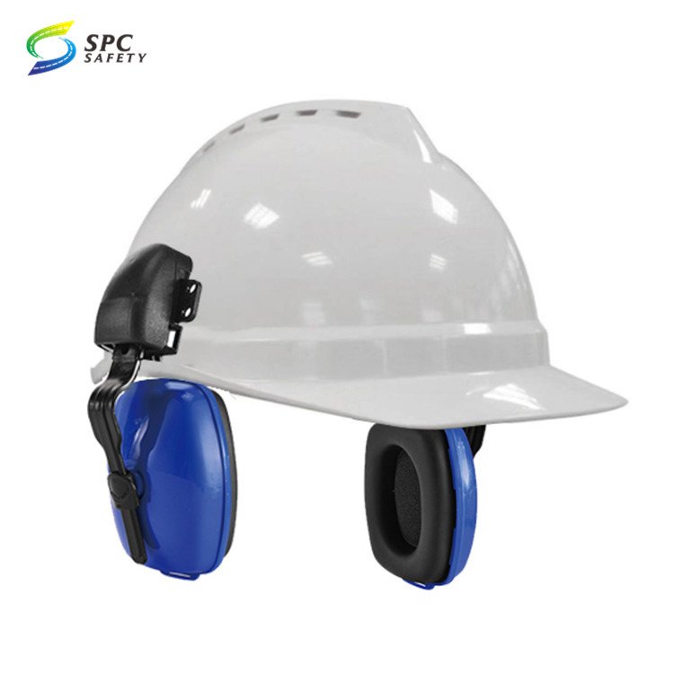 Cheap model reusable anti noise canceling detachable hearing protection helmet mounted ear muffs defenders soundproof earmuffs