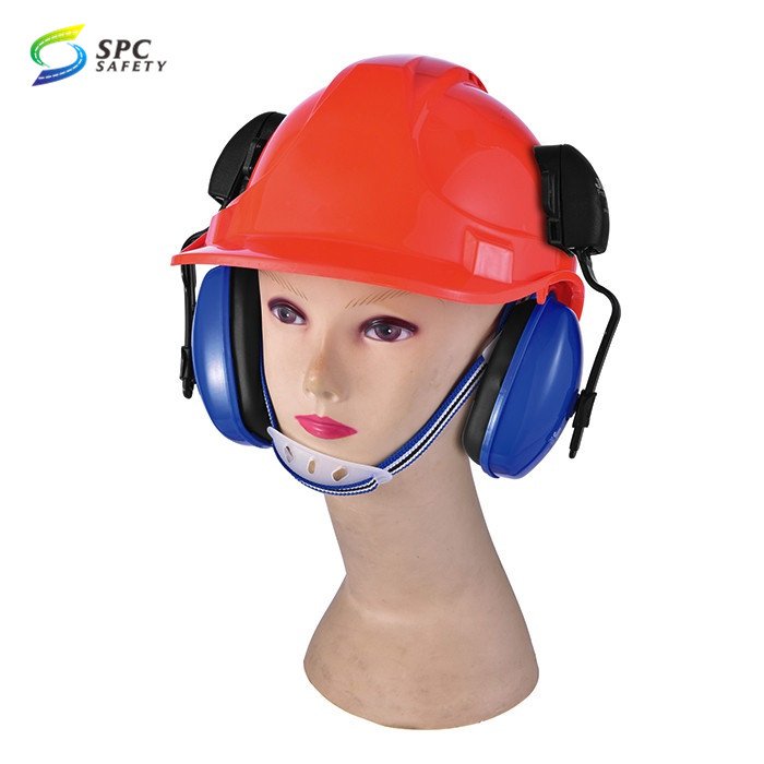 Cheap model reusable anti noise canceling detachable hearing protection helmet mounted ear muffs defenders soundproof earmuffs
