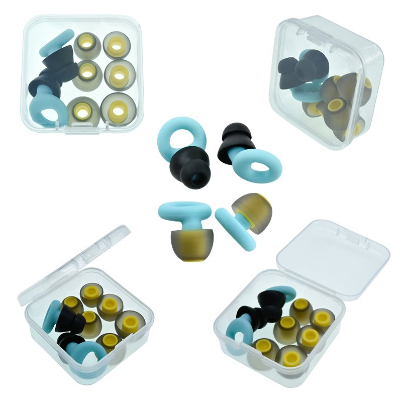 High Quality Reusable Silicone Ear plugs 40dB Highest NRR Comfortable Hearing Protection Hooks for Shooting
