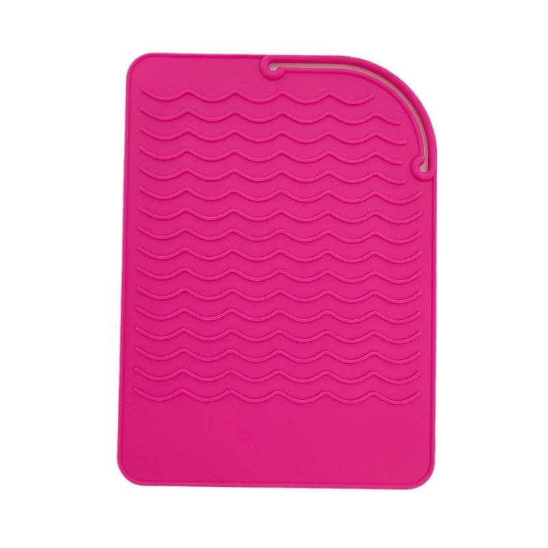 Silicone Hair Straightener Mat Heat Insulation Hair Iron Silicone Placemat Table Protection Pad Custom Color Logo