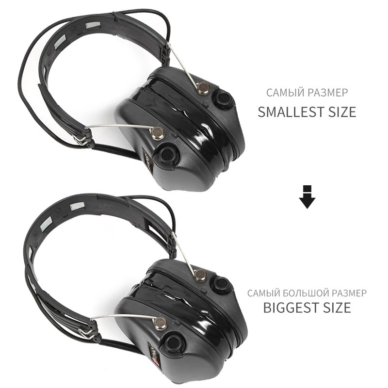 TS TAC-SKY SORDIN IPSC Silicone Earmuff Tactical Electronic Shooting Ear muffs Noise Reduction Pickup Tactical Headset