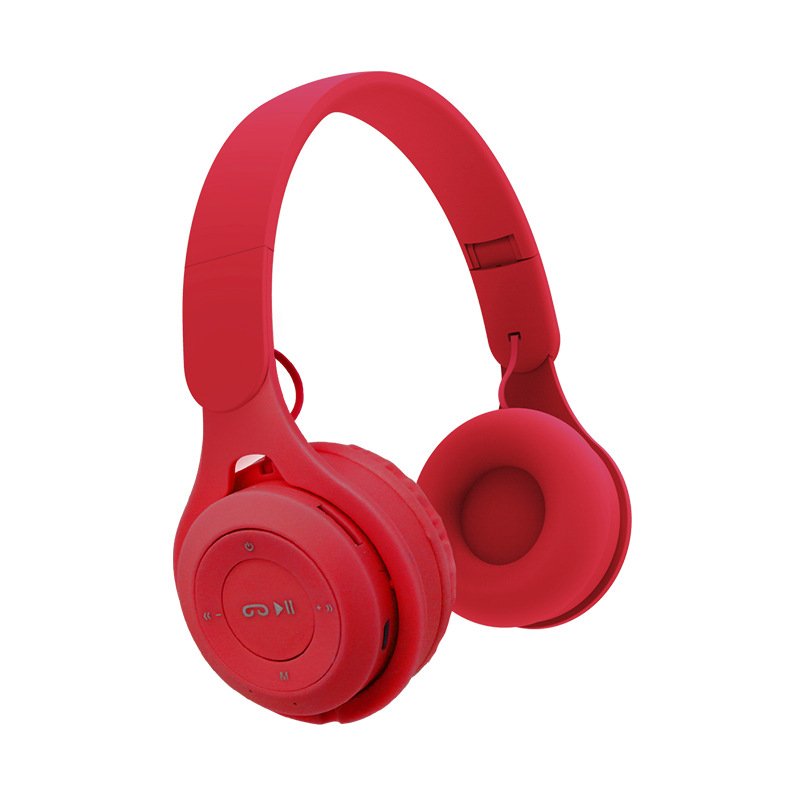 Hot selling foldable wireless earphone with TF card slot colorful earphone stereo earphone Low latency