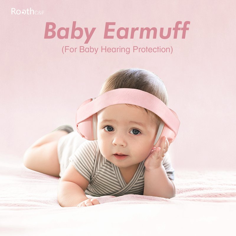 Baby sleep hearing protection comfortable foldable earmuff