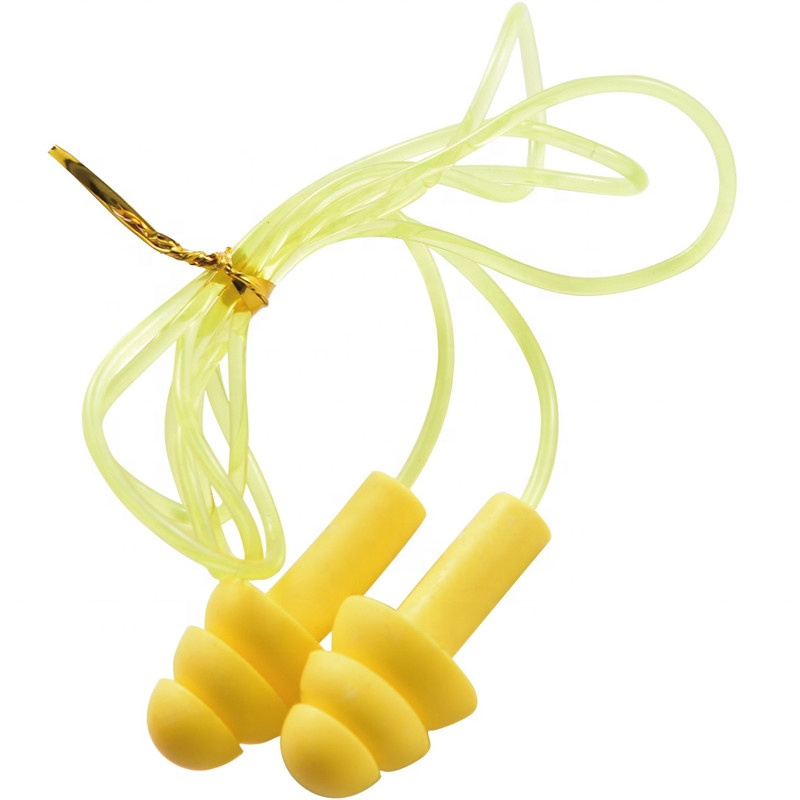 Factory Price Silicone Hearing Protection Earplugs TPR Earplugs With Wire Noise Reduction