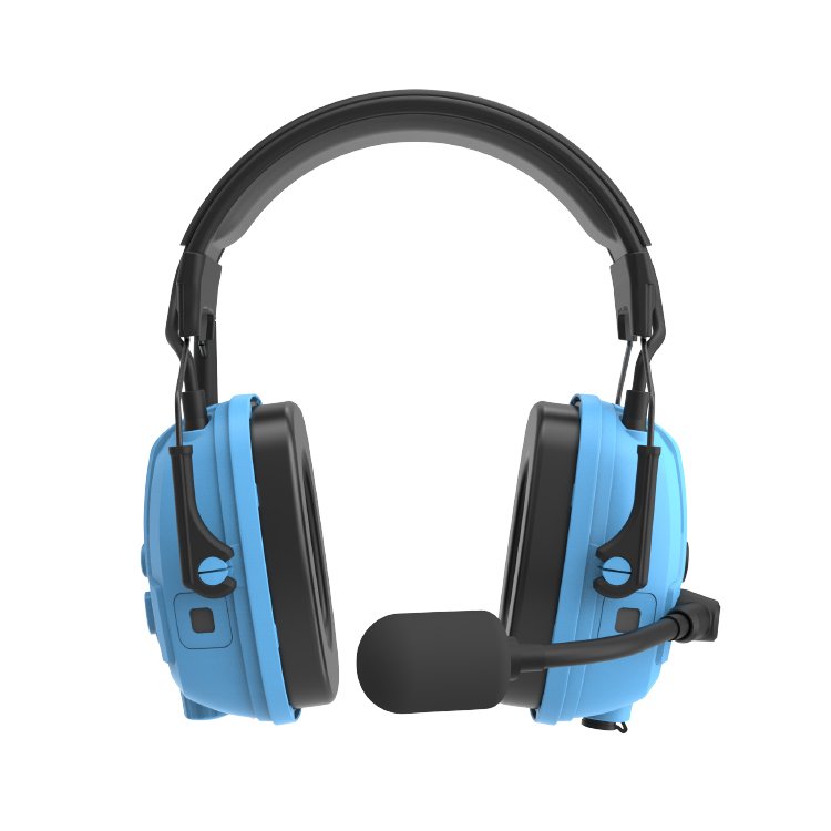 Rongxiang Factory Price Mesh Connect Shooting Earmuffs with Microphone radio earmuff noise protection tire earmuffs