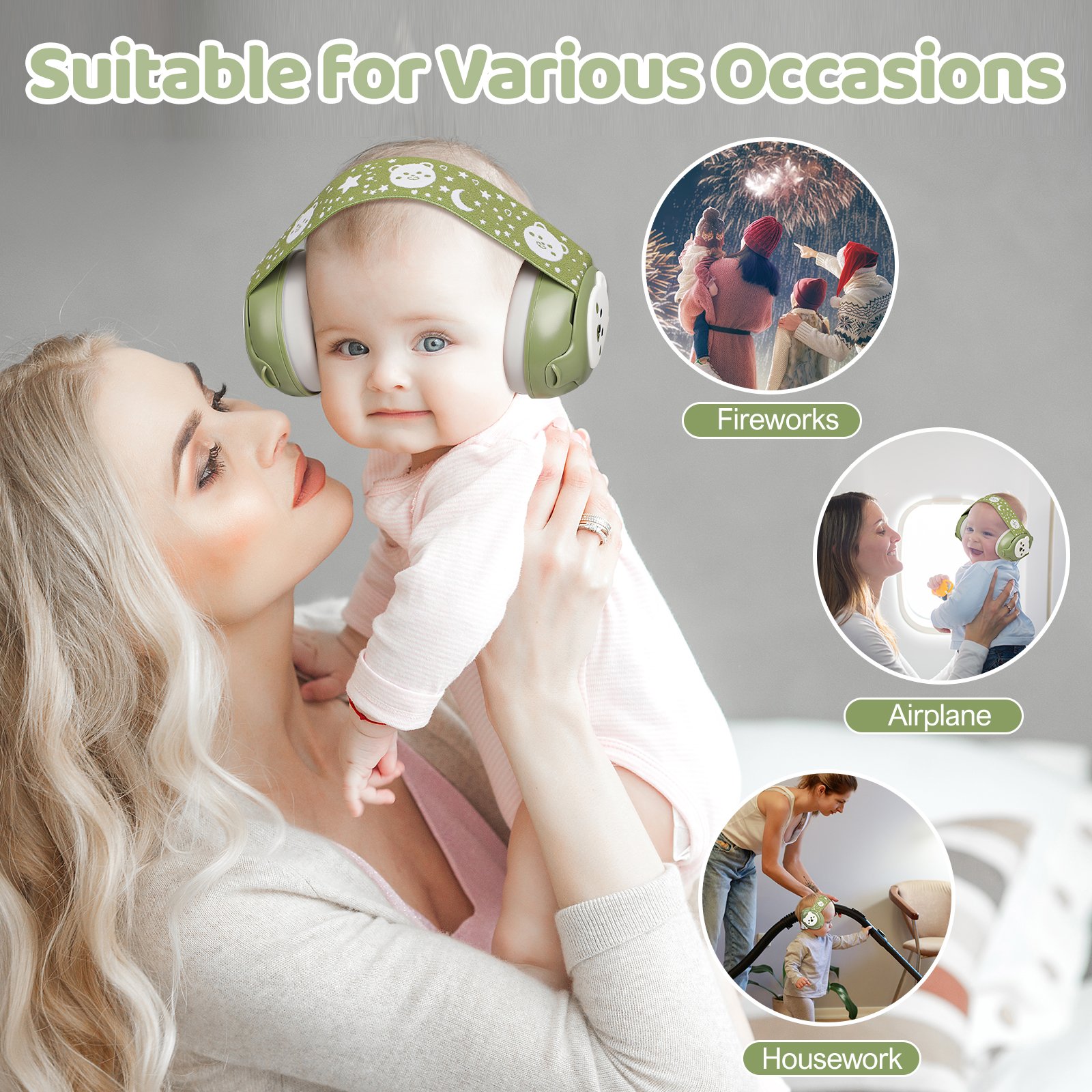 Ear Defenders Baby Soundproof Anti Noise Kid Headphones Sleep Noise Reduction Ear Protector Baby Earmuffs