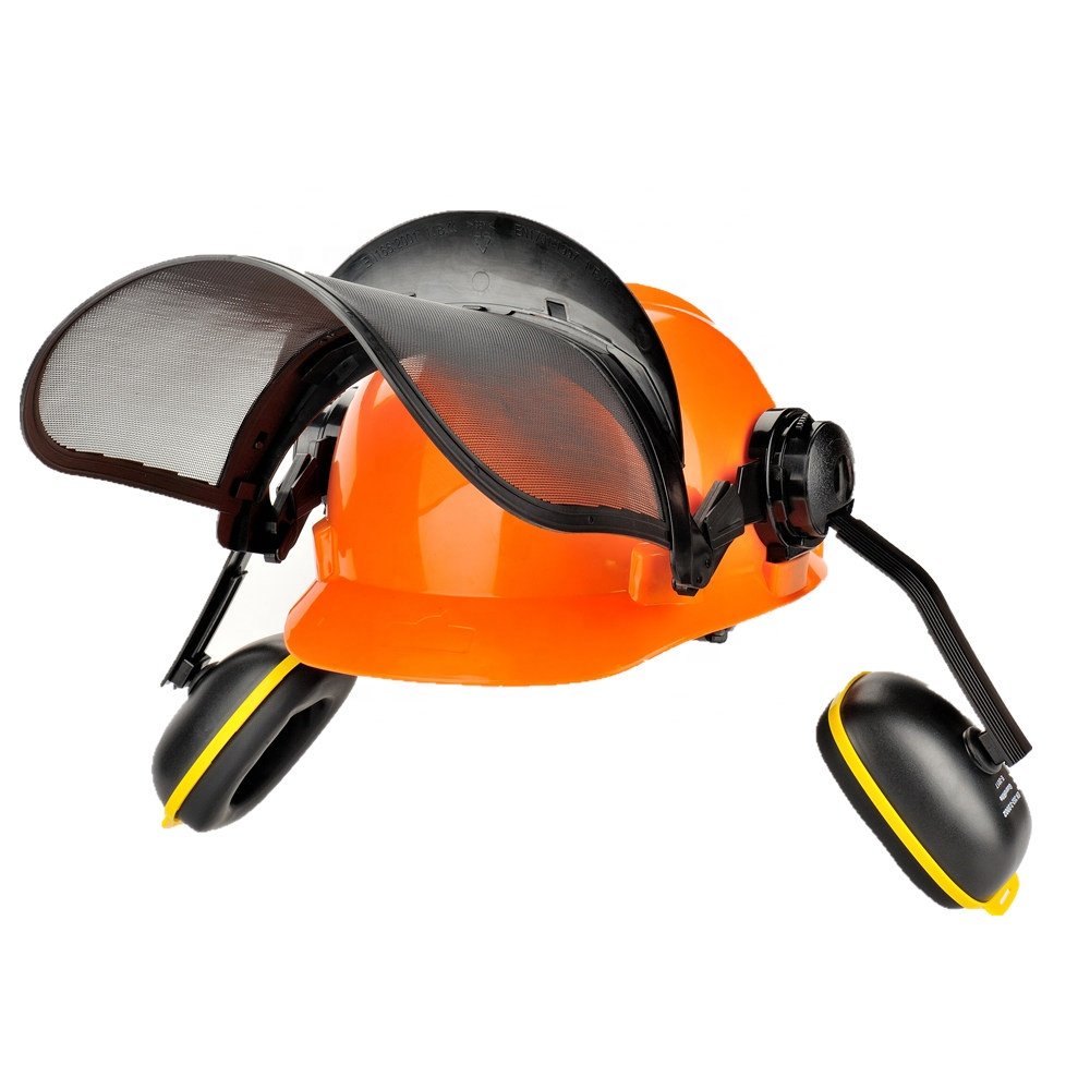 ANT5PPEForestry Safety Helmet Chainsaw Arborist Helmet with Mesh/Polycarbonate Face Shield and Ear Muff 3 in 1 Forestry Hard Hat