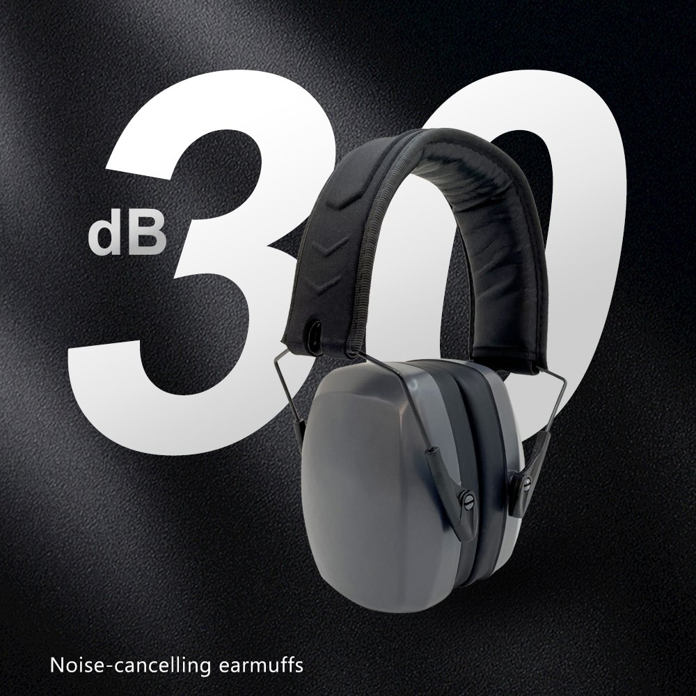 Hearing Protection Headphones 26dB Range Shooting Ear Protection Noise Cancelling Ear Muffs for Adults