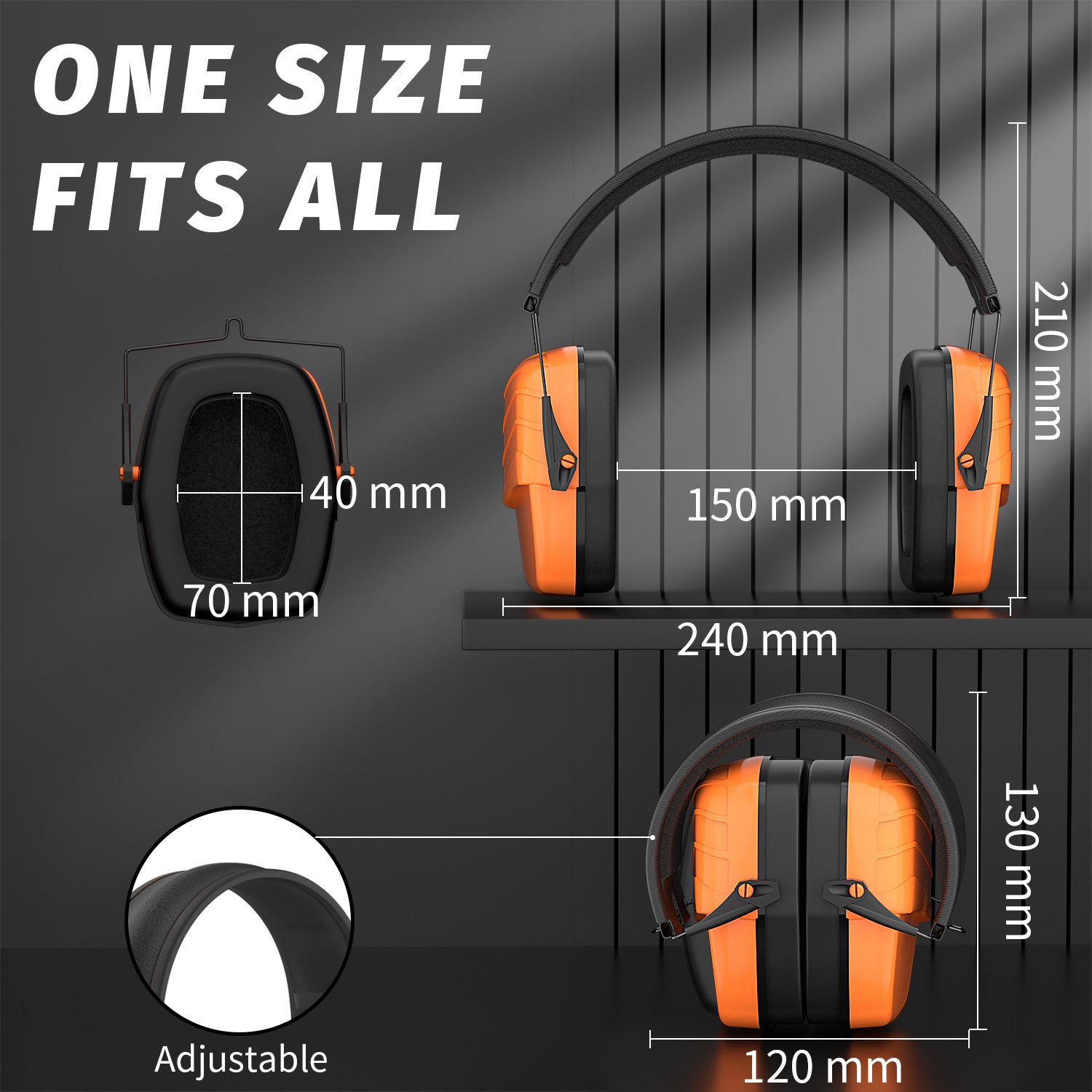Oem Earmuff Industrial Grade Hearing Protection Safety Noise Reduction Ear Muff Headphone Electronic Ear Defender